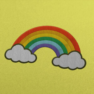 Regenbogen-Stickereidesign-Download