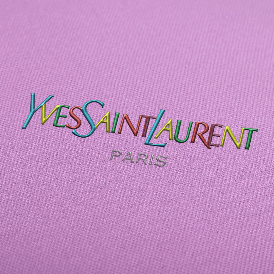 Yves-Saint-Laurent-colors-embroidery-design-logo-mockup