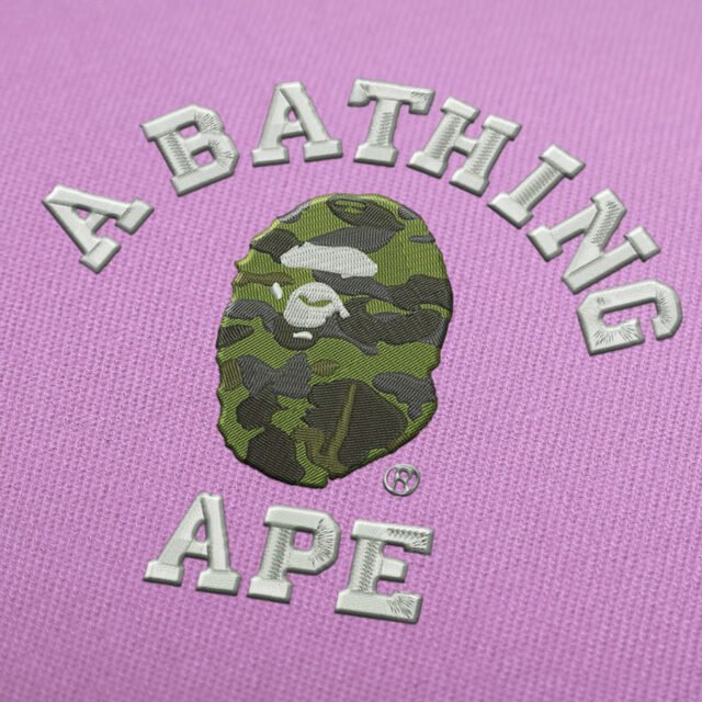 A Bathing Ape Embroidery Designs Download - EmbroideryDownload