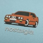 Nostalgia-car-embroidery-design-logo